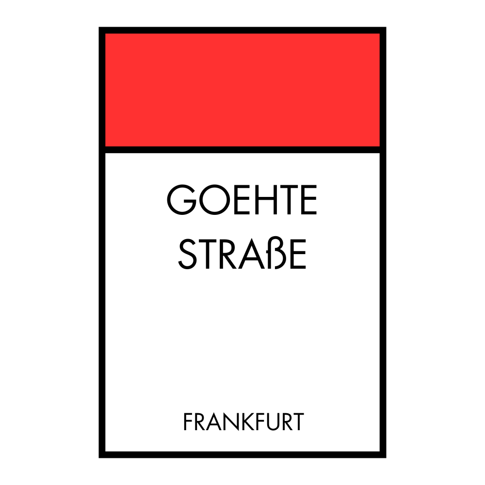 Poster Brettspiel Edition - Straßennamen