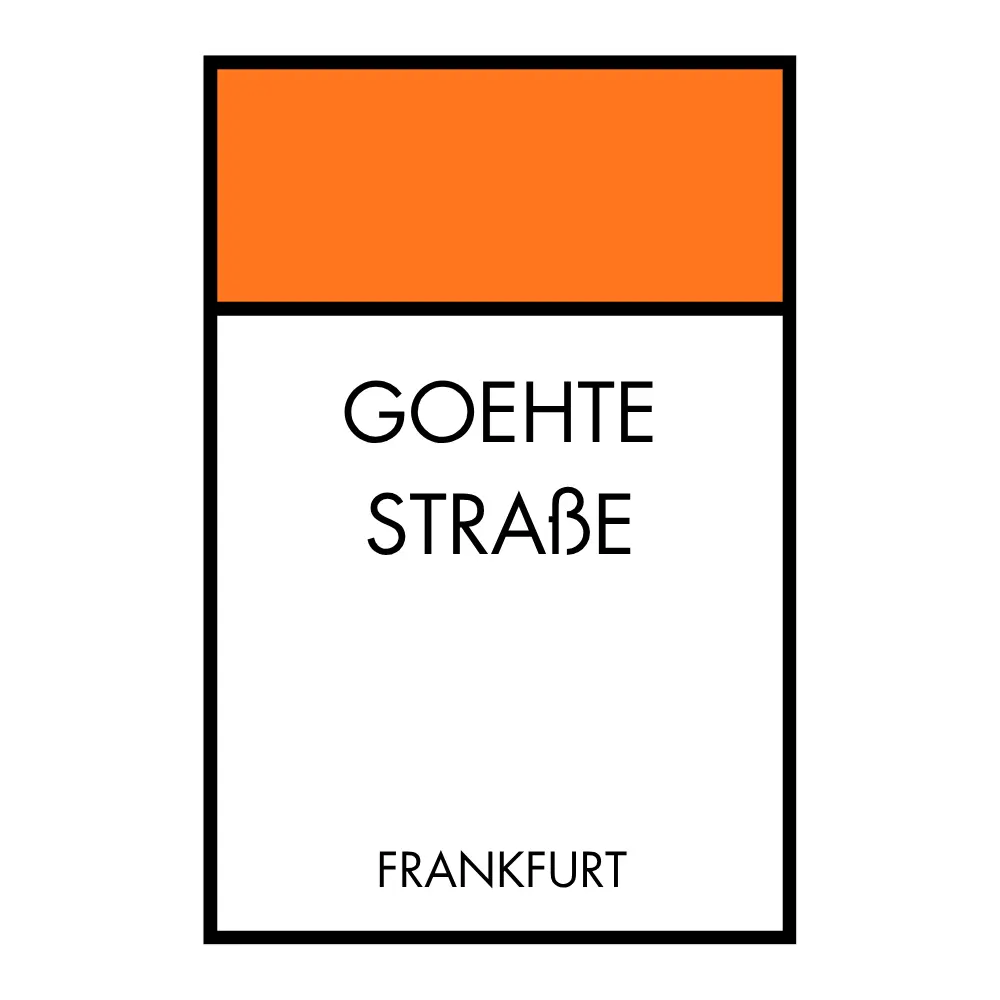 Poster Brettspiel Edition - Straßennamen Personalisierte Poster