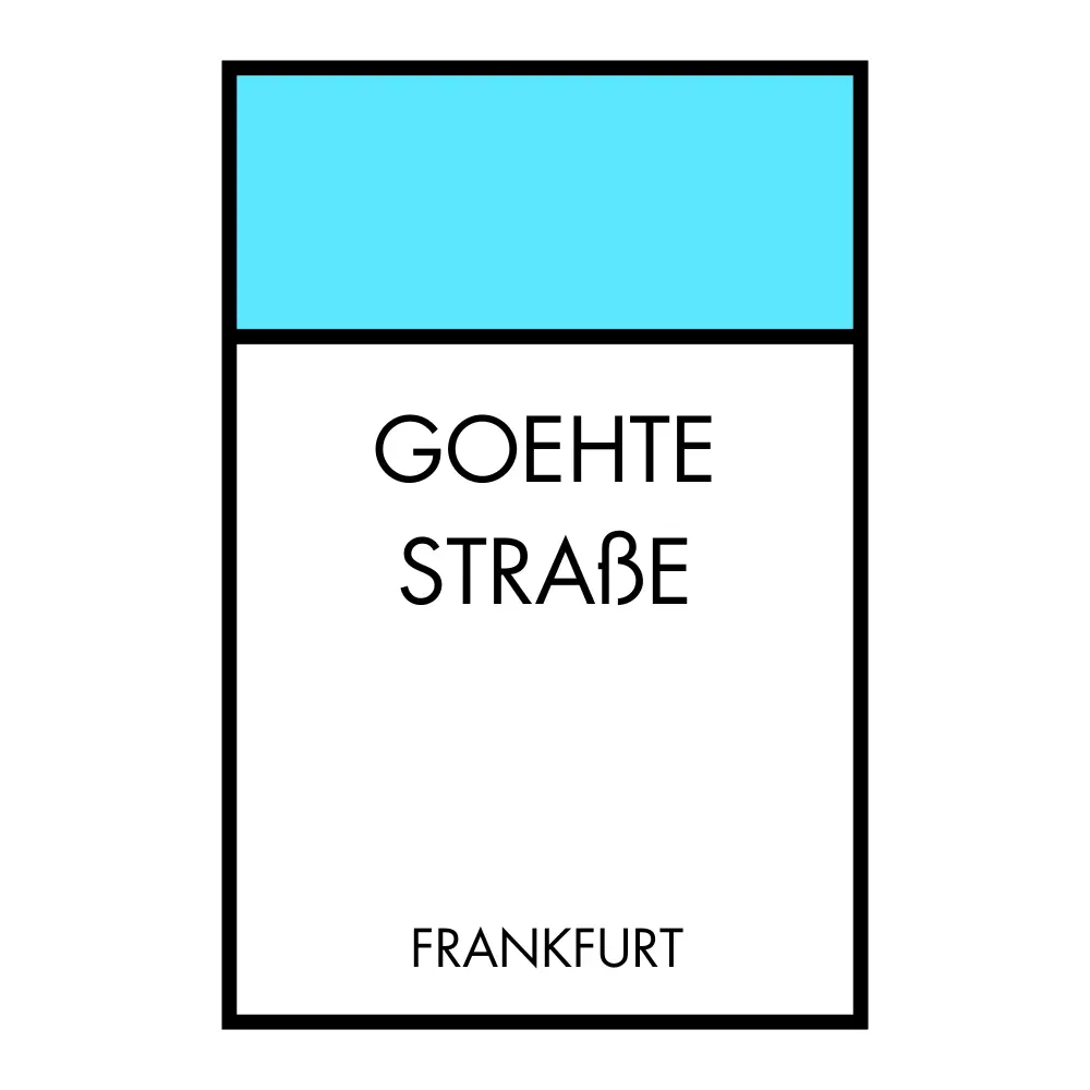 Poster Brettspiel Edition - Straßennamen Personalisierte Poster