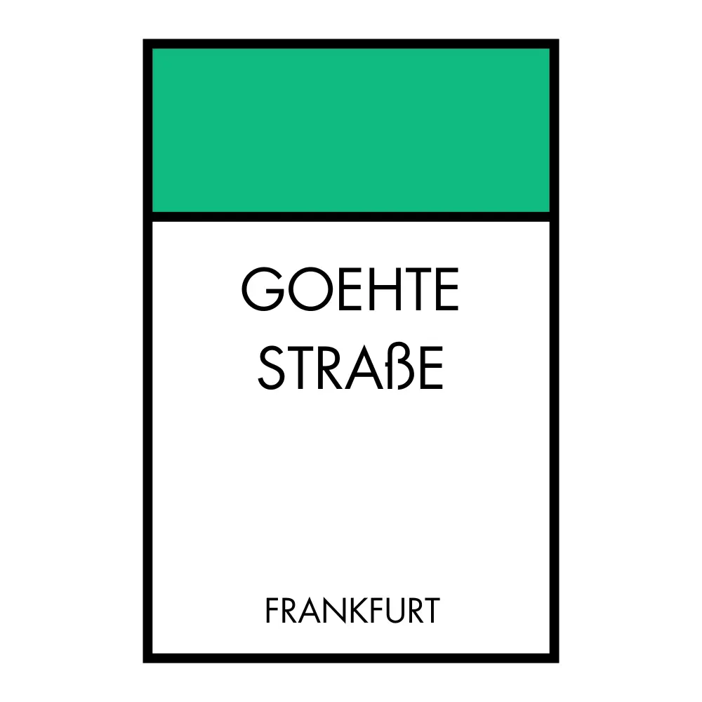 Poster Brettspiel Edition - Straßennamen Personalisierte Poster