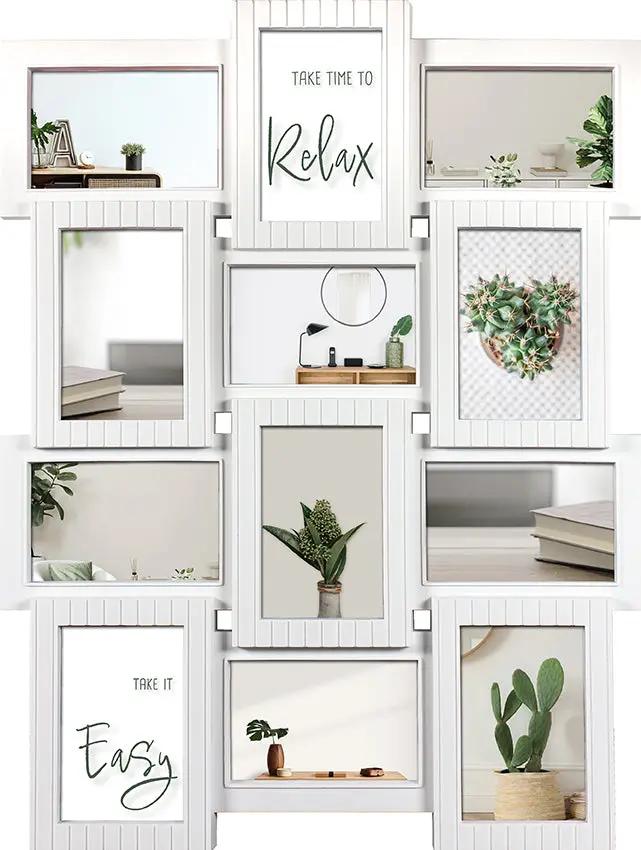 Wackadoo Bilderrahmen Collage für 12 Fotos COLLAGERAHMEN