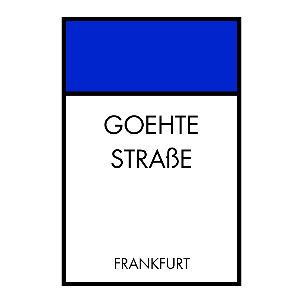 Poster Brettspiel Edition - Straßennamen