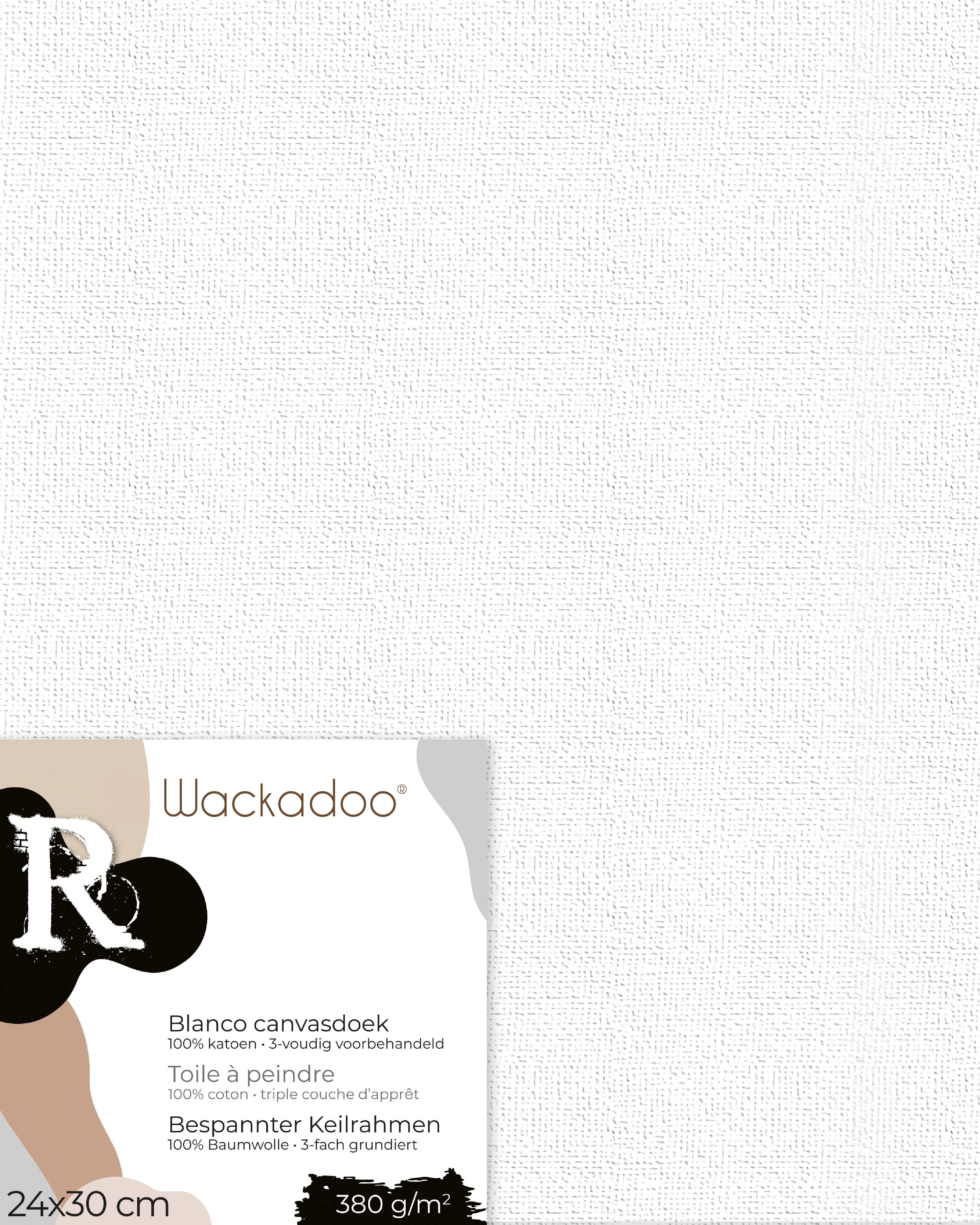 Wackadoo ART 2er Set Leinwand zum Bemalen aus 100% Baumwolle, umlaufend gespannt auf FSC® Holz Wackadoo Living