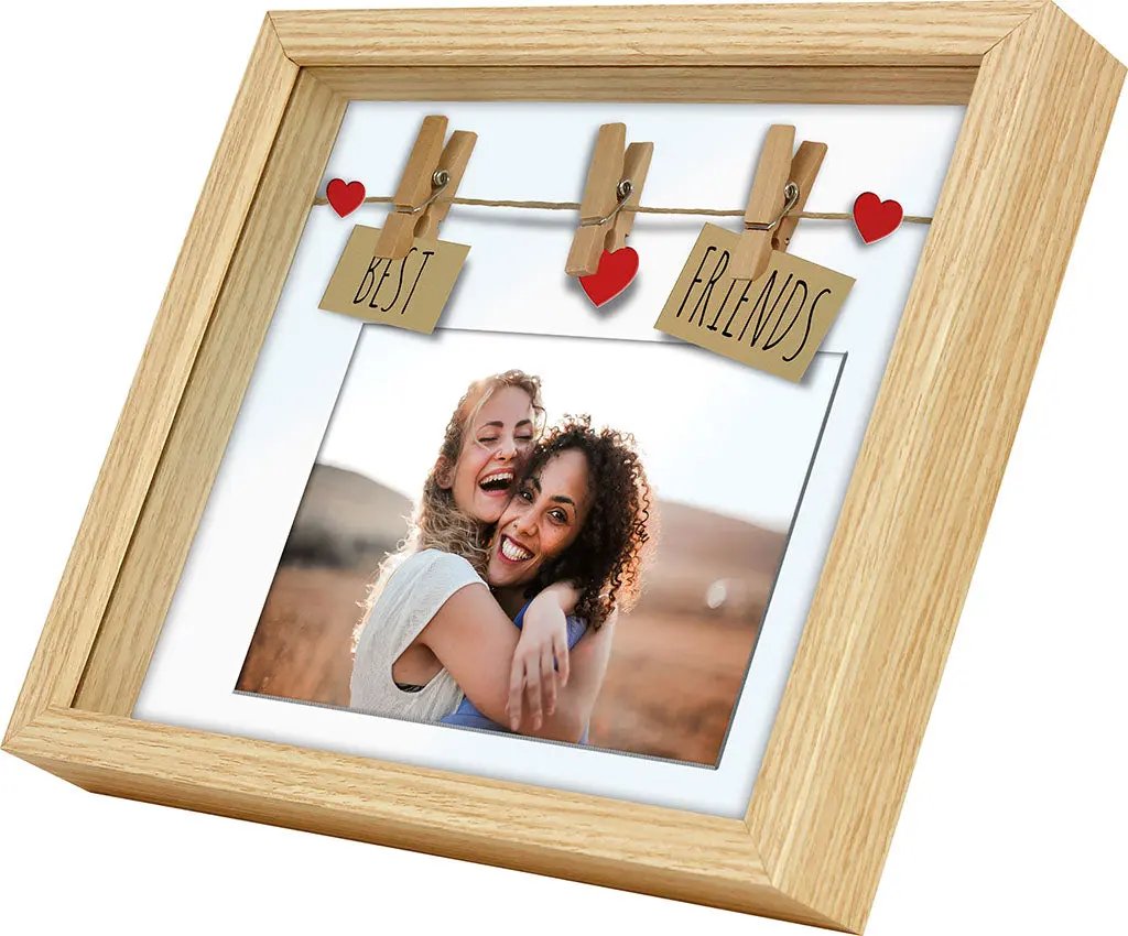 Bilderrahmen mit Clips Geschenkideen