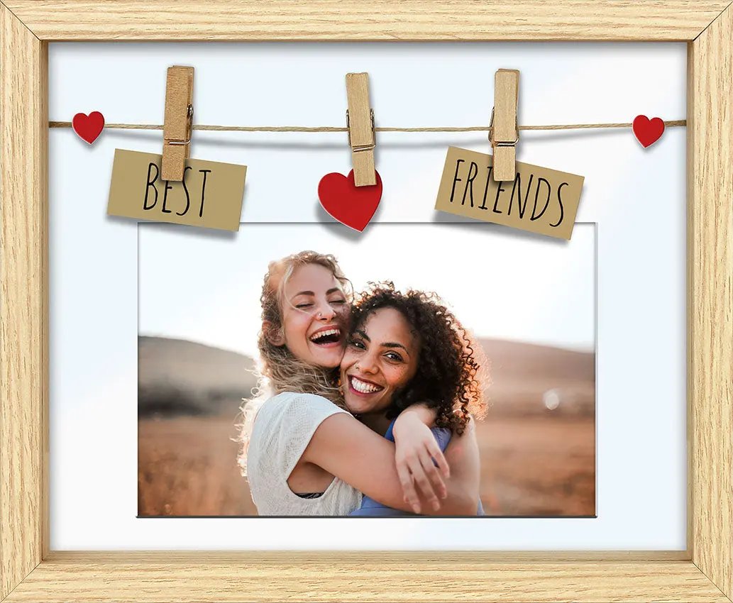 Bilderrahmen mit Clips Geschenkideen