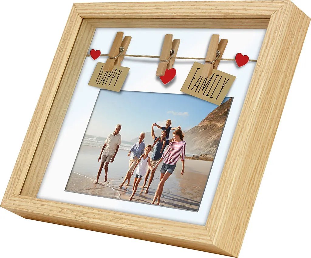 Bilderrahmen mit Clips Geschenkideen