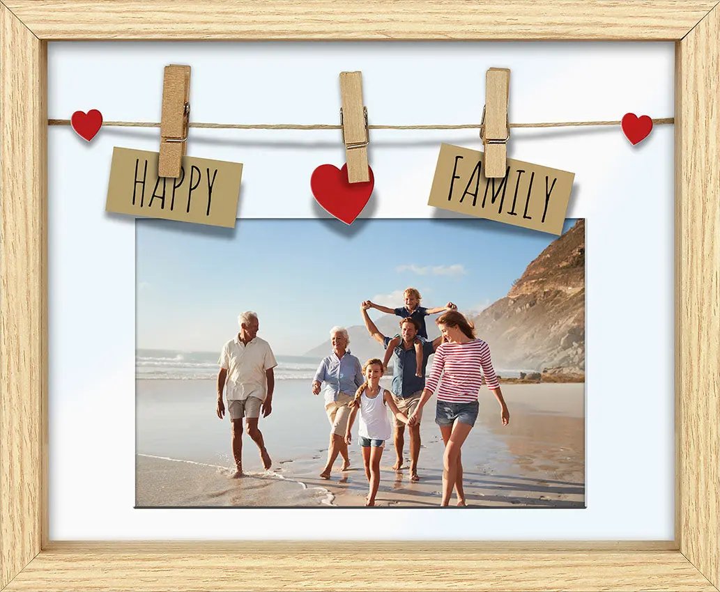 Bilderrahmen mit Clips Geschenkideen