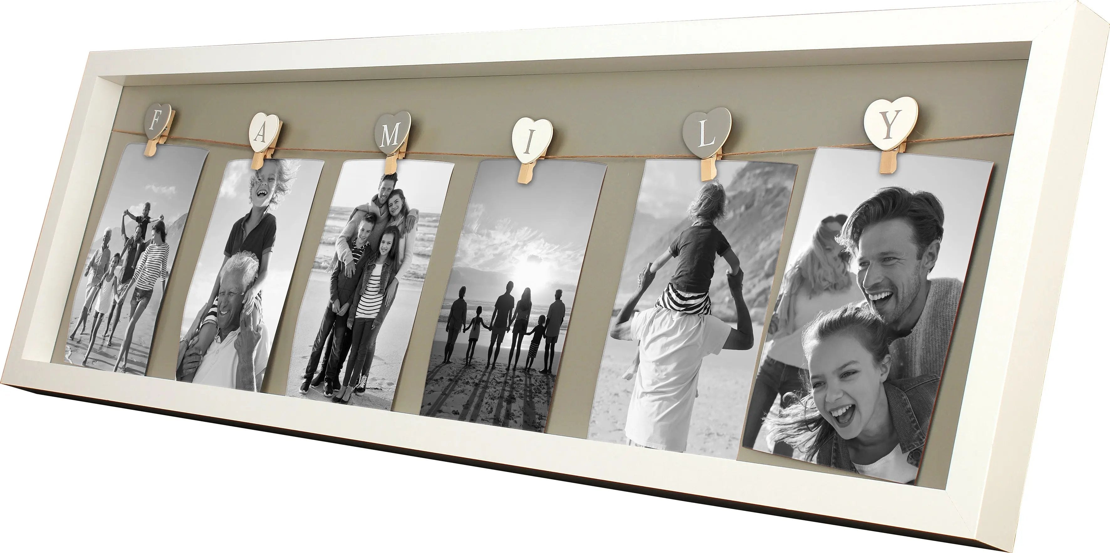 Bilderrahmen Family mit Clips COLLAGERAHMEN