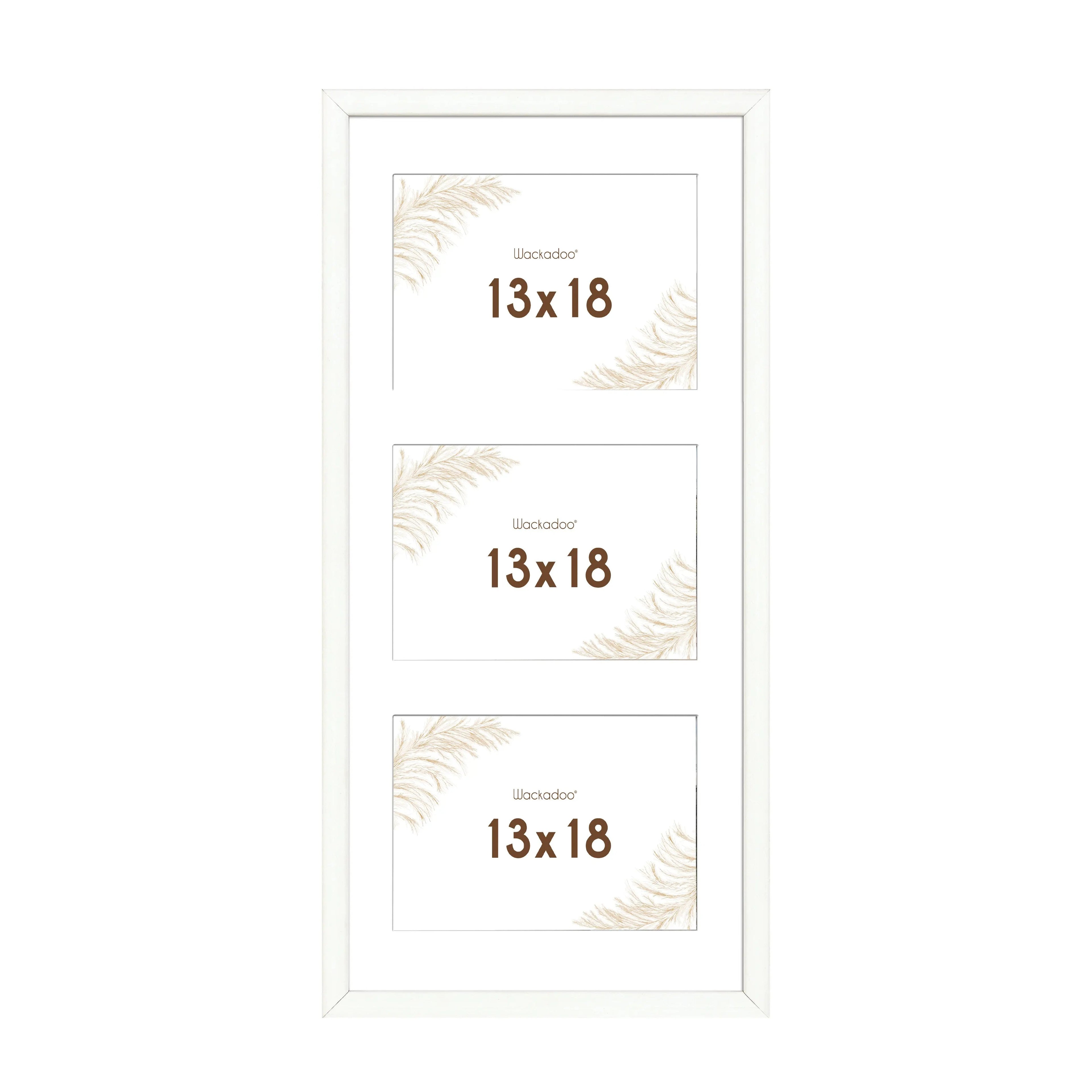 Bilderrahmen Collage aus MDF Holz für 3 Bilder, Bildformat 13 x 18 cm, FSC-zertifiziert Wackadoo Living