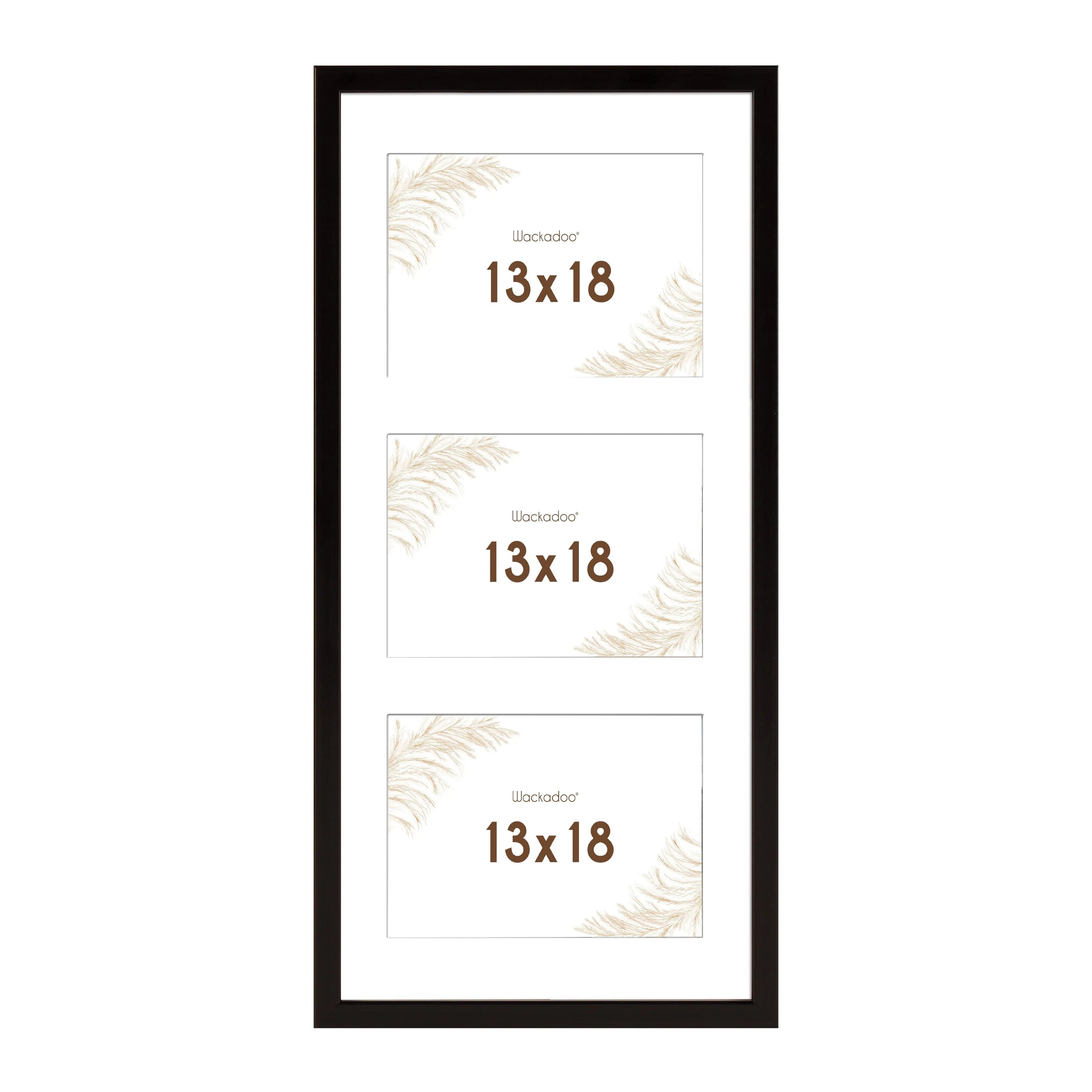 Bilderrahmen Collage aus MDF Holz für 3 Bilder, Bildformat 13 x 18 cm, FSC-zertifiziert Wackadoo Living