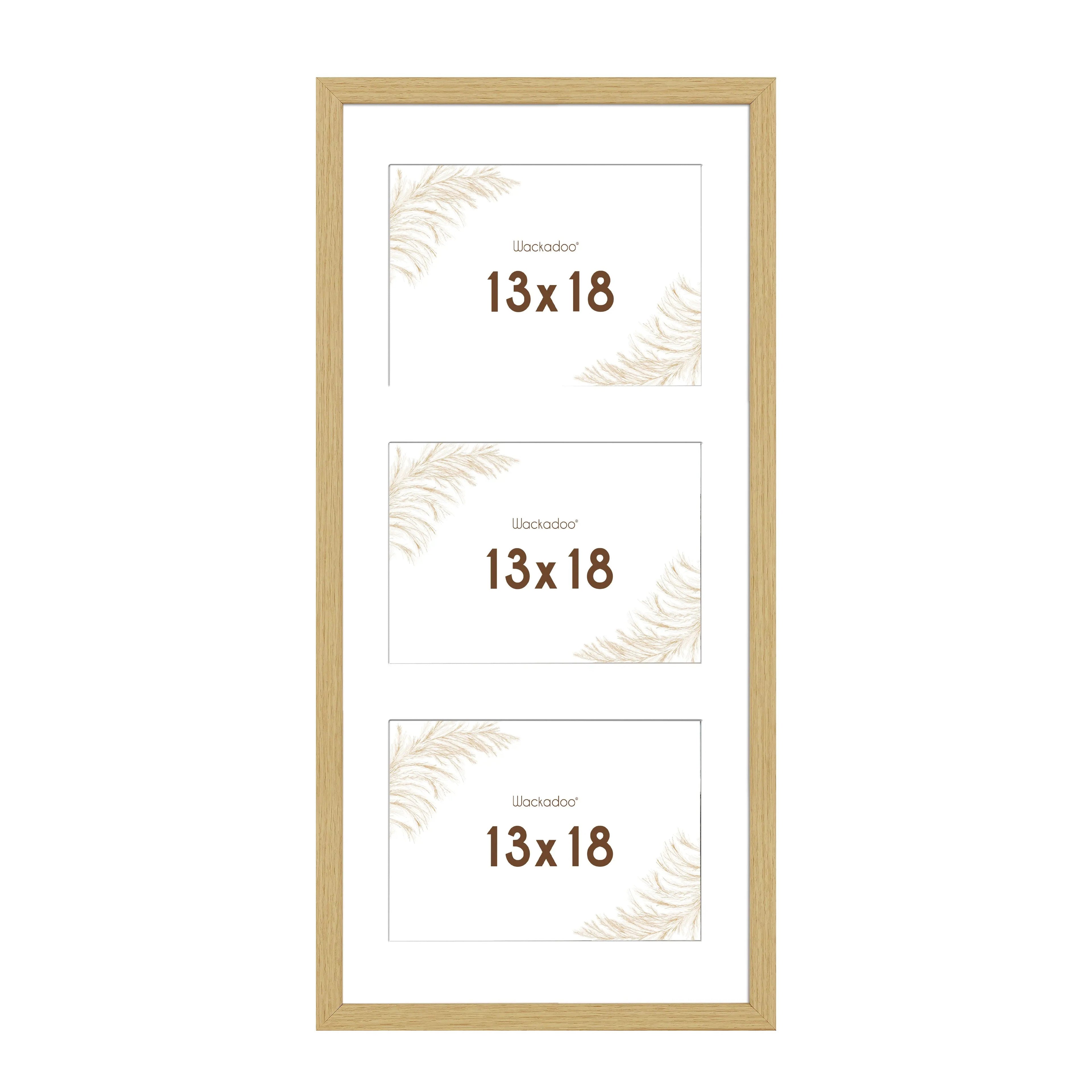 Bilderrahmen Collage aus MDF Holz für 3 Bilder, Bildformat 13 x 18 cm, FSC-zertifiziert Wackadoo Living