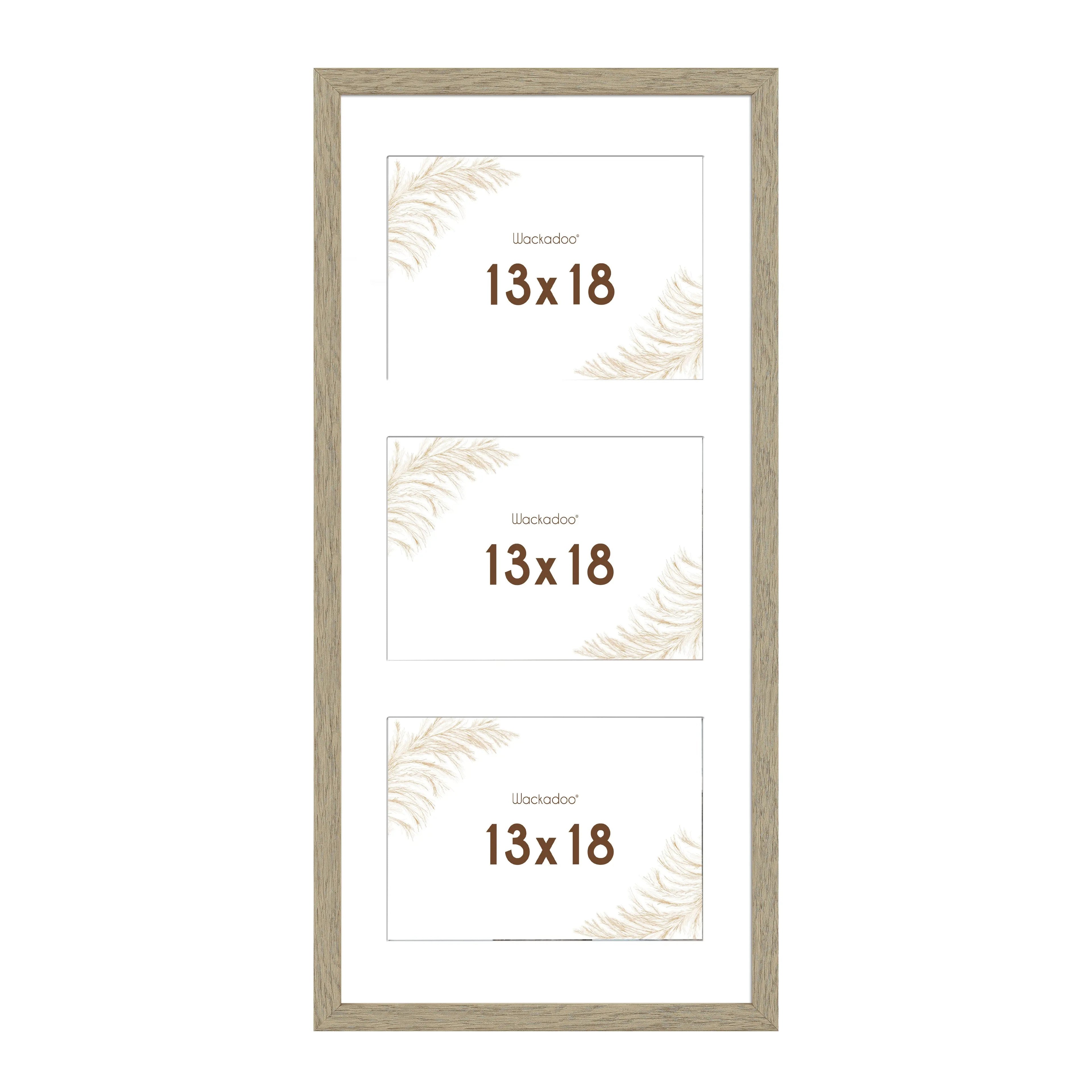 Bilderrahmen Collage aus MDF Holz für 3 Bilder, Bildformat 13 x 18 cm, FSC-zertifiziert Wackadoo Living