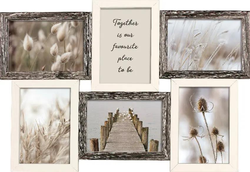 Bilderrahmen Collage 10x15 cm für 6 Fotos COLLAGERAHMEN