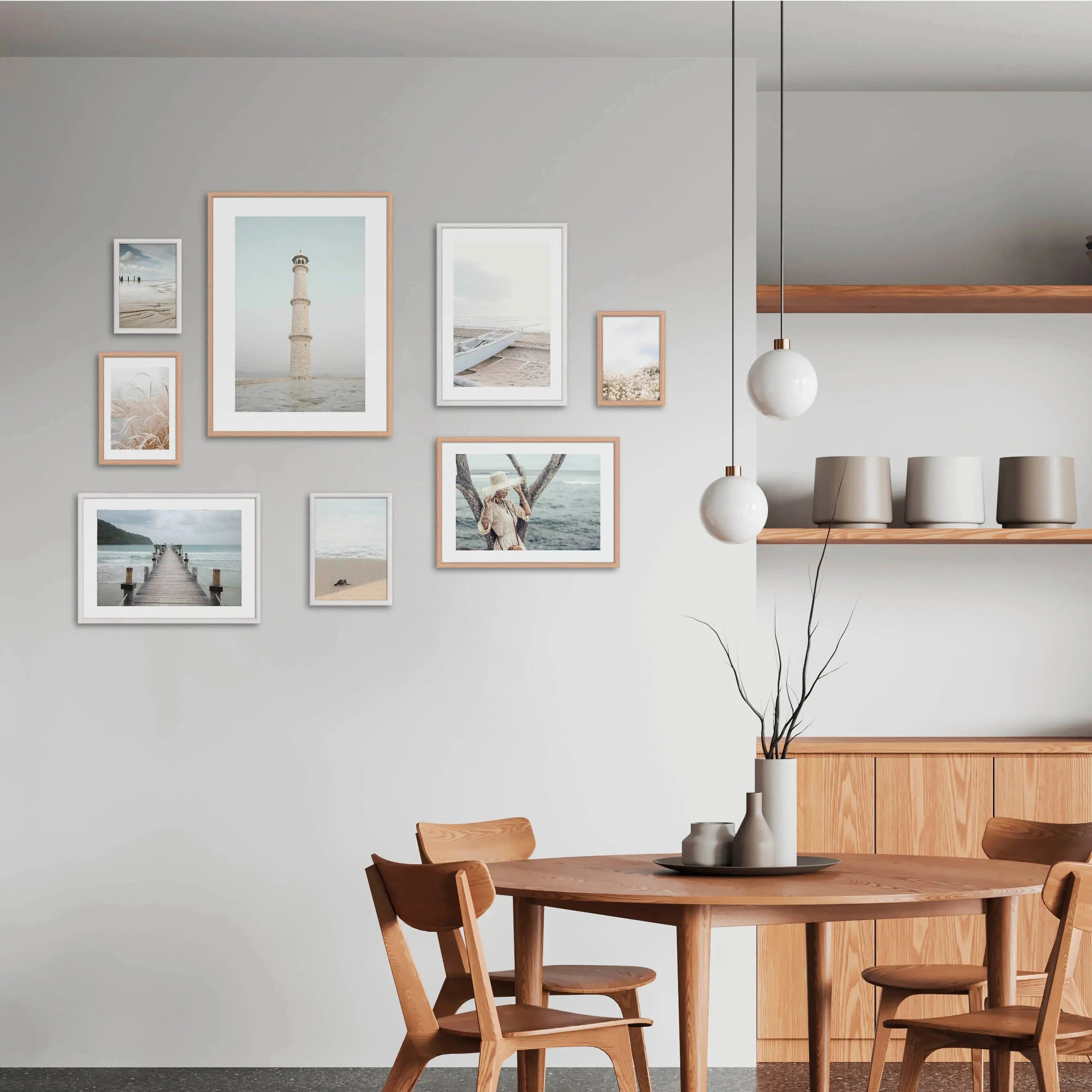 Bilderrahmen STRUCT mit Struktur aus MDF Holz PORTRAITRAHMEN