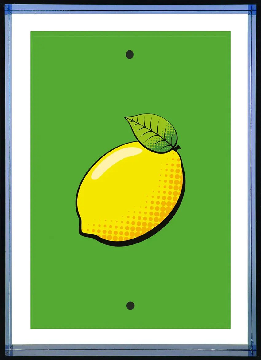 Neon Bilderrahmen 10x15 cm aus Acryl Interior Design