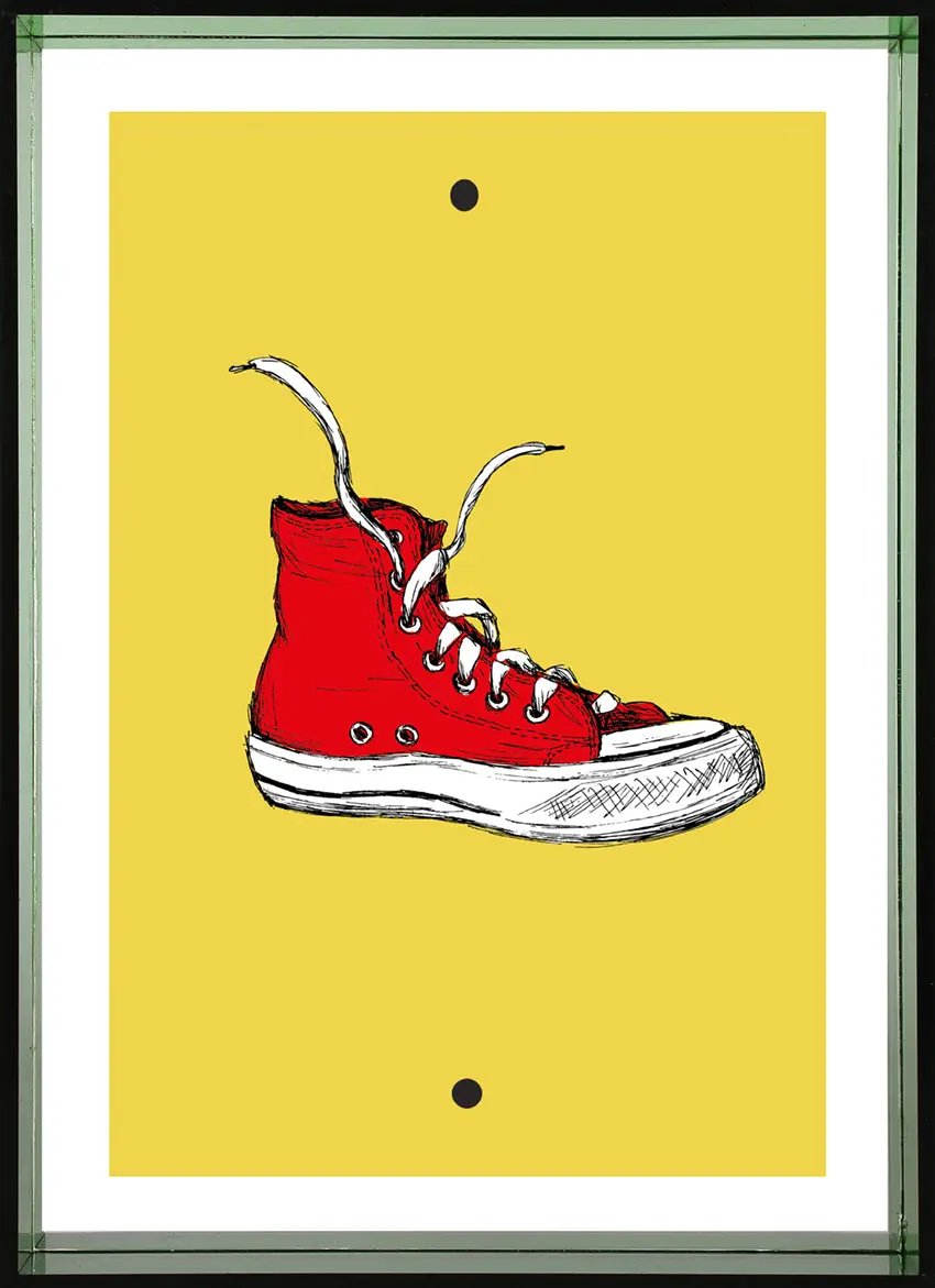 Neon Bilderrahmen 10x15 cm aus Acryl Interior Design