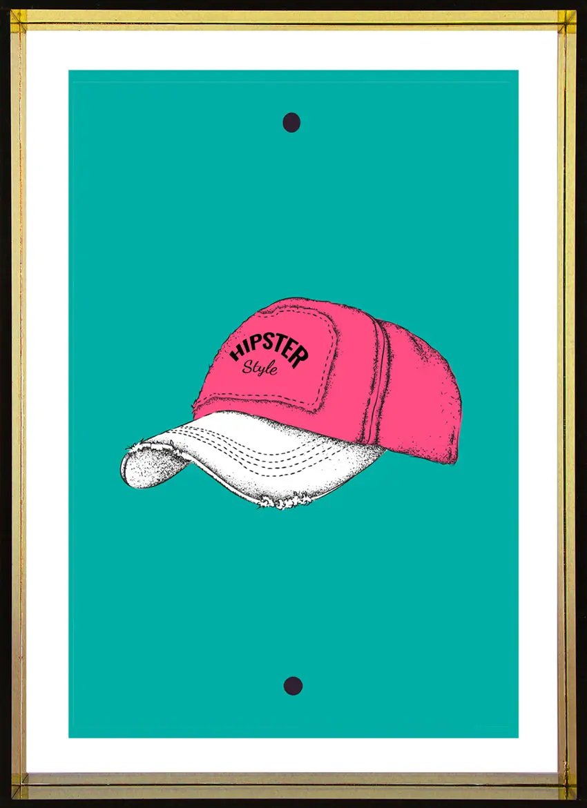 Neon Bilderrahmen 10x15 cm aus Acryl Interior Design