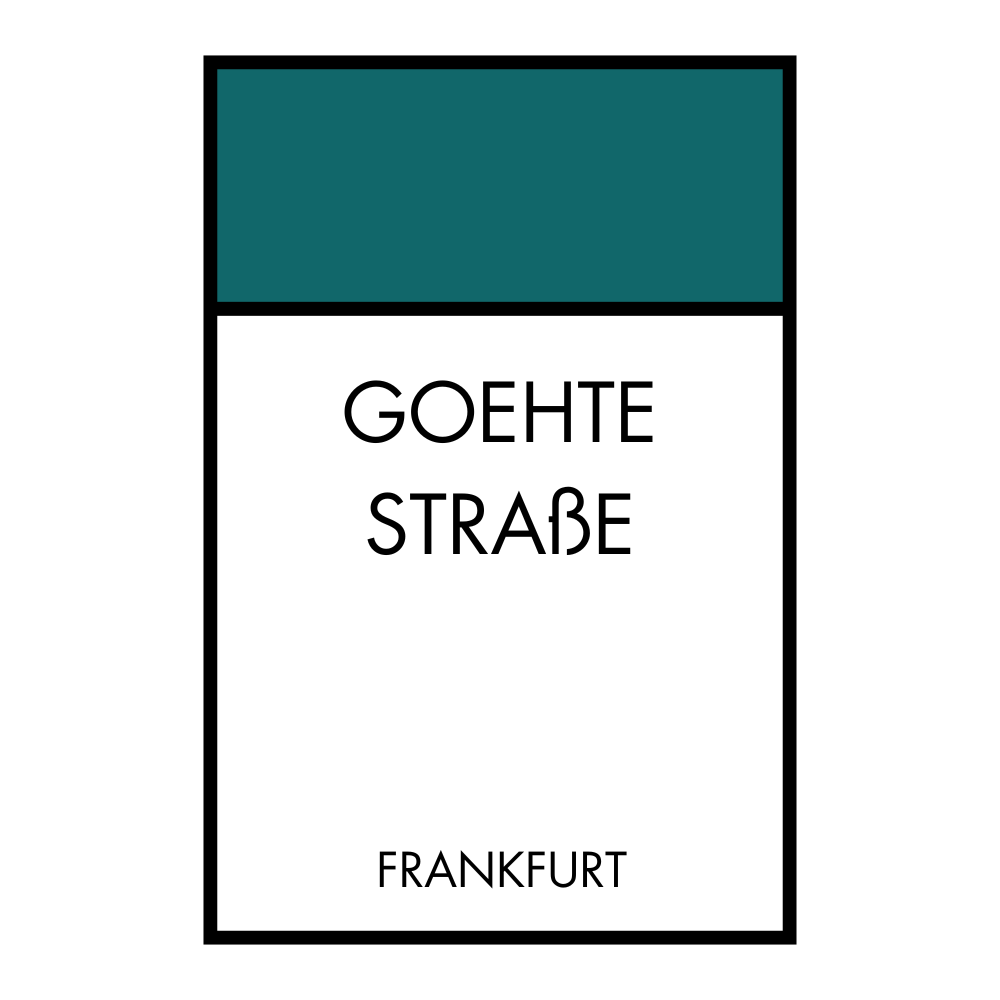 Poster Brettspiel Edition - Straßennamen