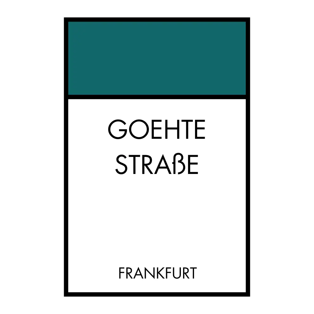 Poster Brettspiel Edition - Straßennamen Personalisierte Poster