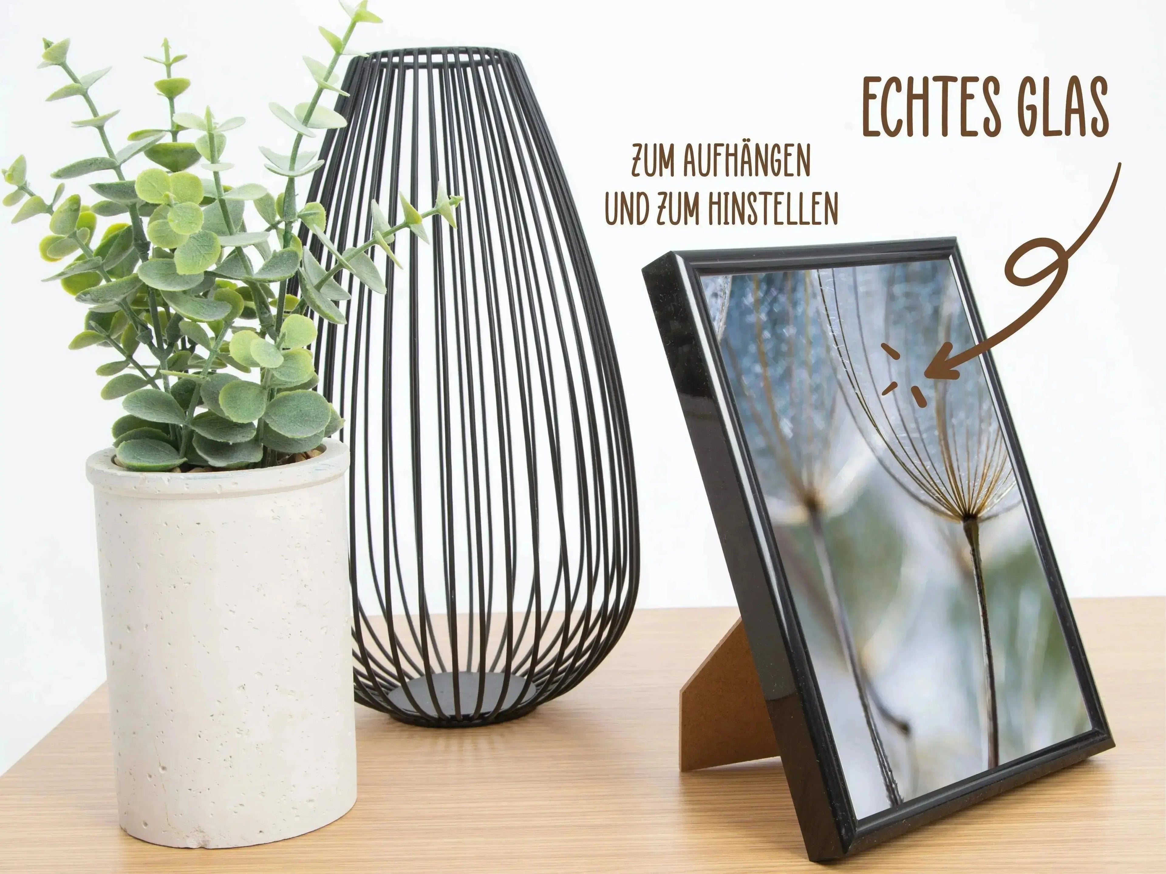 Bilderrahmen Set 10 teilig für Poster und Fotowände mit Glasscheibe Bilderrahmen Set