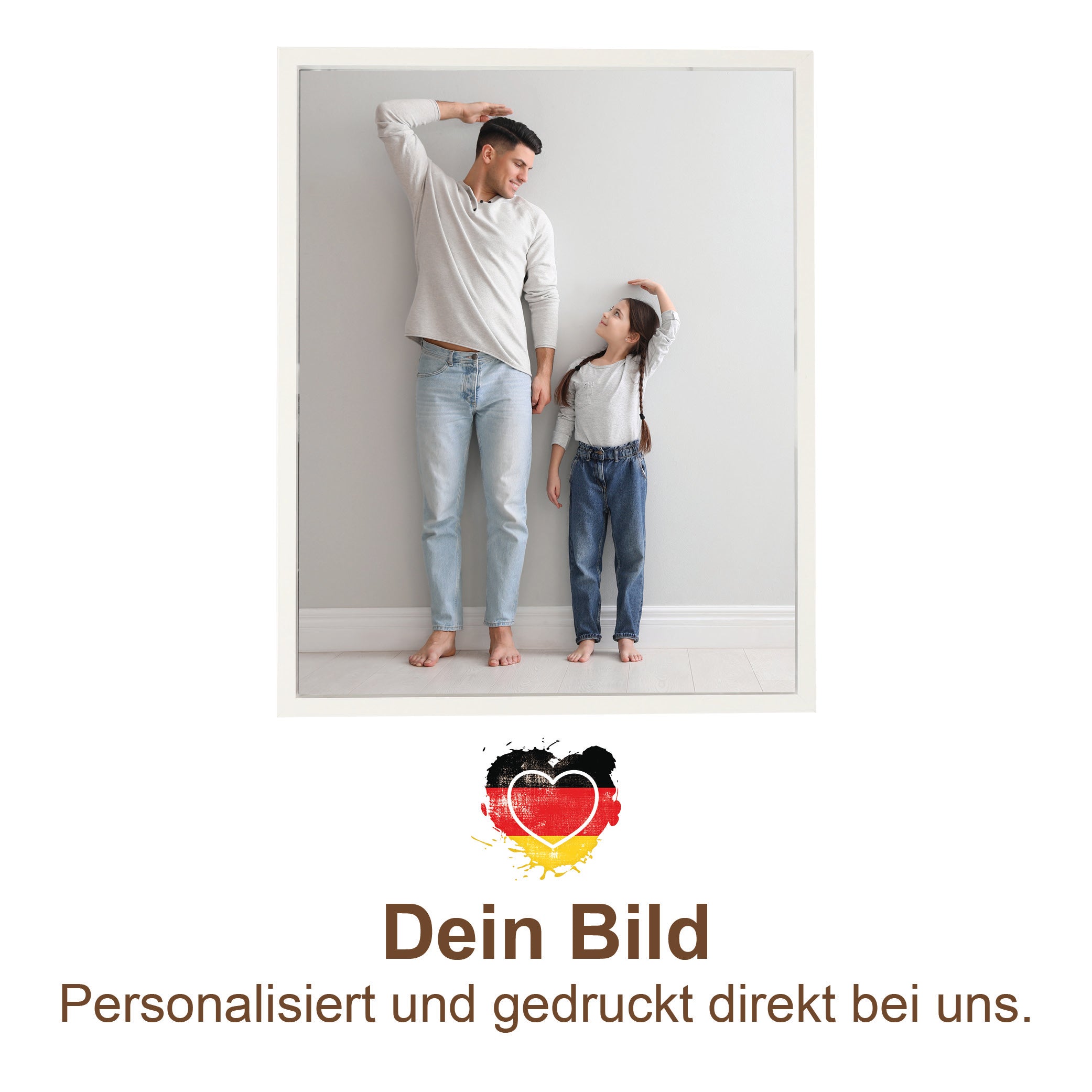 Bilderrahmen HOLZ mit Deinem eigenen Foto - einfach & schnell hochladen