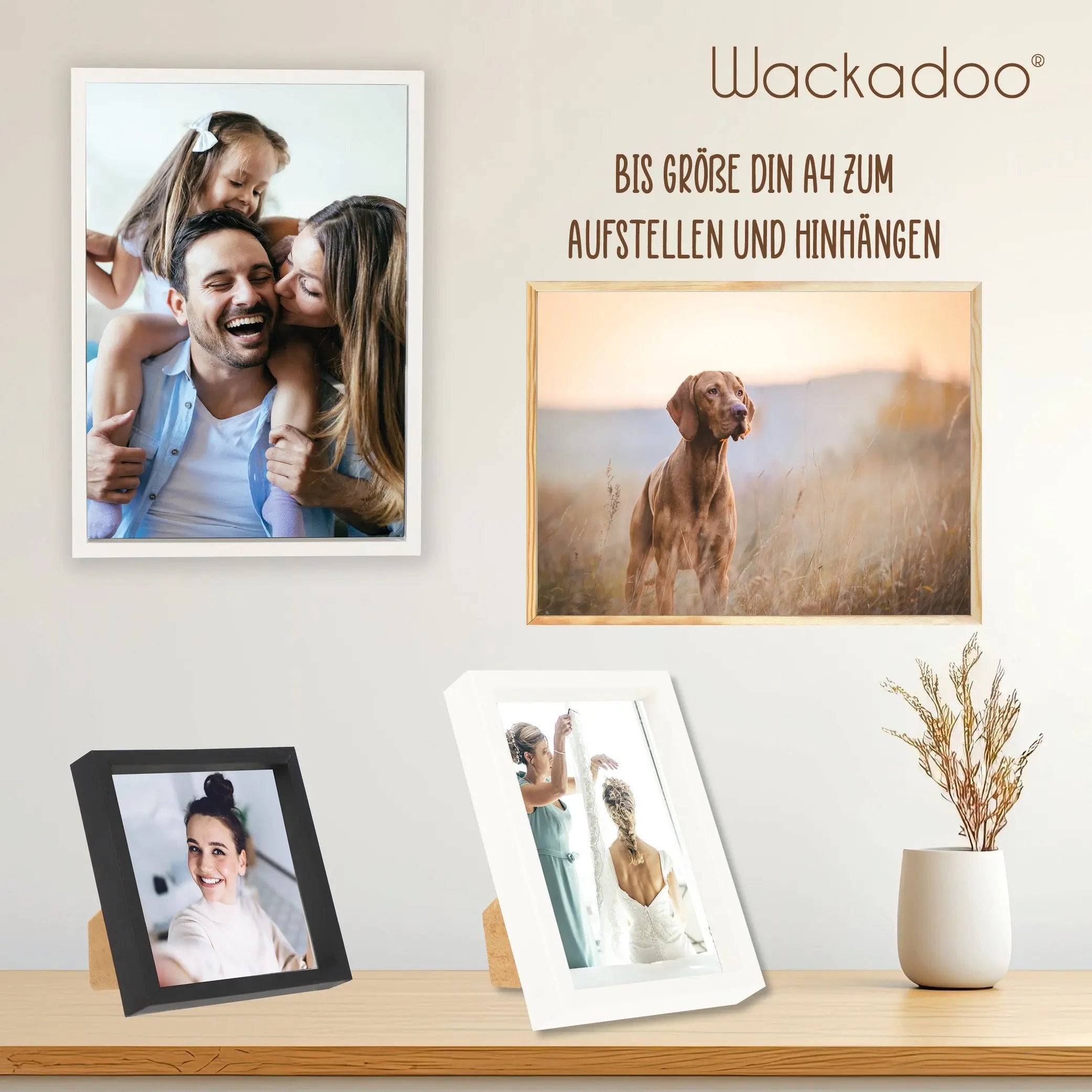 Bilderrahmen HOLZ mit Deinem eigenen Foto - einfach & schnell hochladen Picturedoo