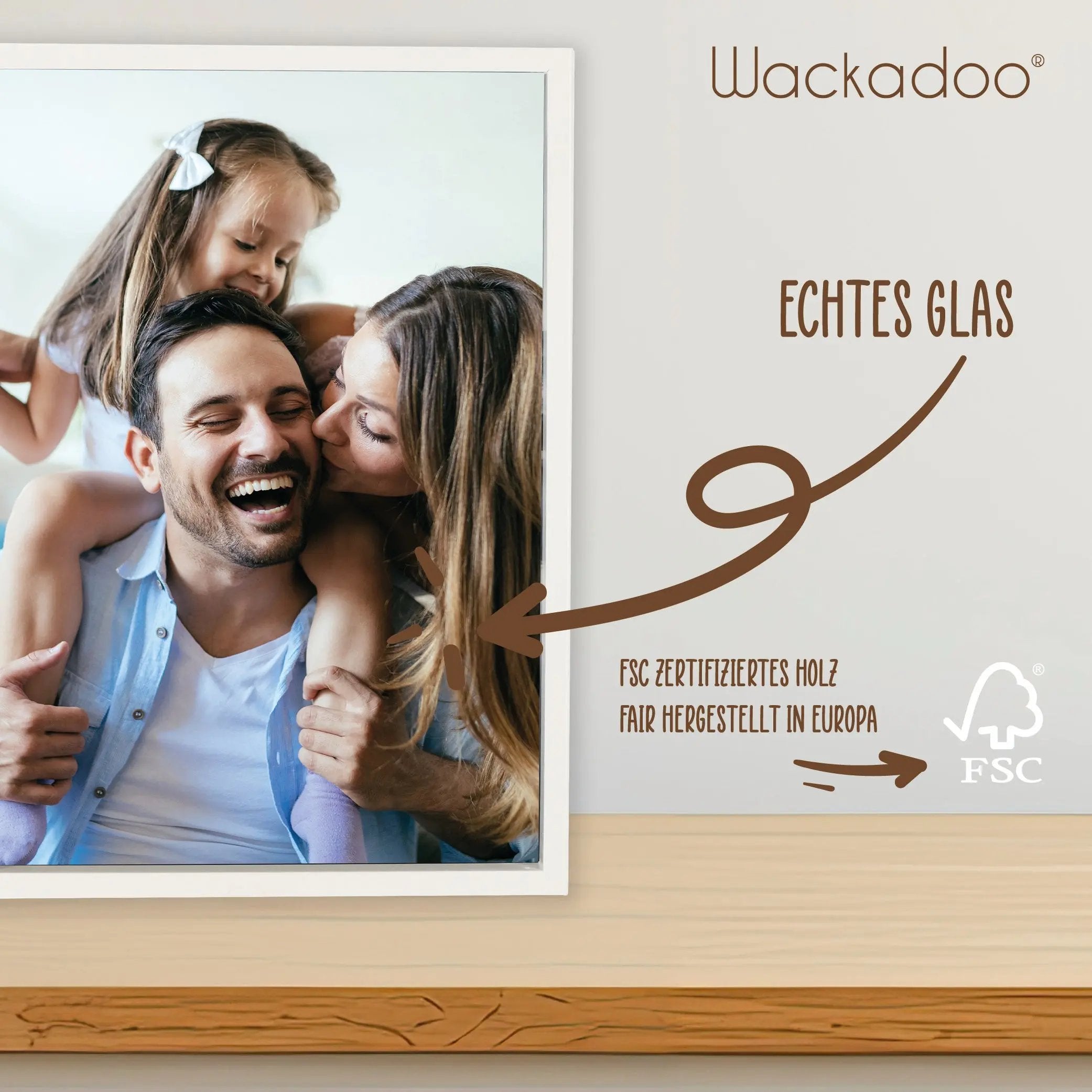 Bilderrahmen HOLZ mit Deinem eigenen Foto - einfach & schnell hochladen Picturedoo