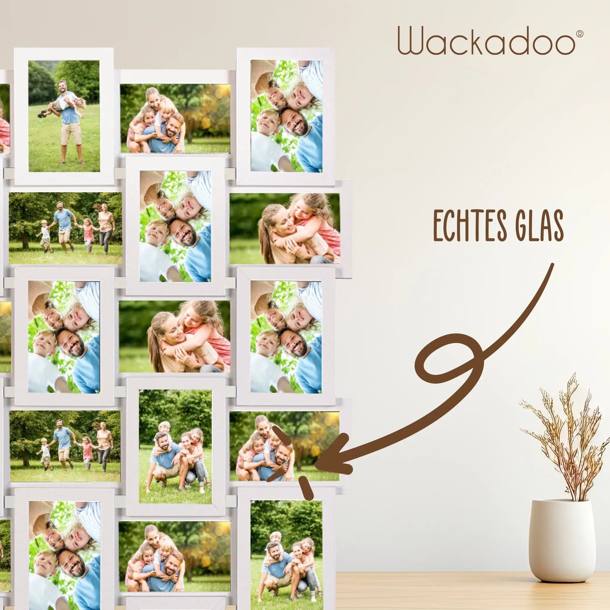 Bilderrahmen Collage für 30 Bilder mit Deinen eigenen Fotos - einfach & schnell hochladen Picturedoo