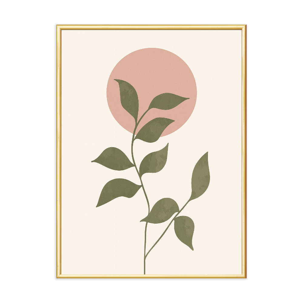Poster mit Bilderrahmen Botanical Minimal Art - verschiedene Formate