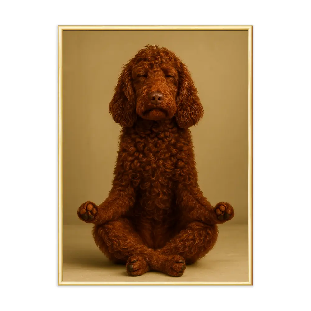 Poster mit Bilderrahmen Yogadoodle - verschiedene Formate Interior Design