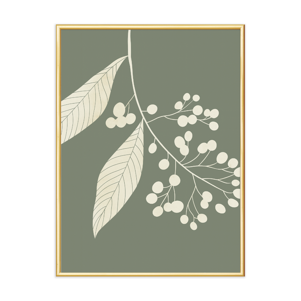 Poster mit Bilderrahmen Botanical Eucalypthus - verschiedene Formate