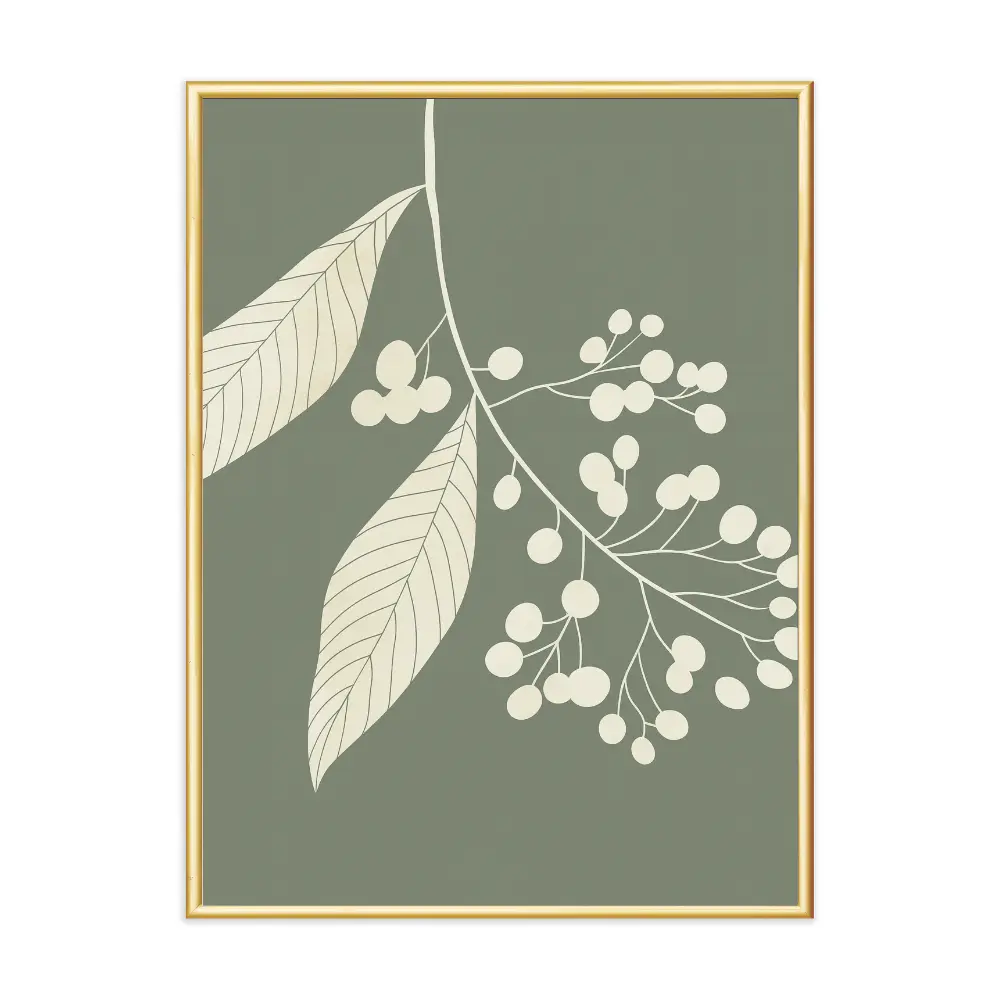 Poster mit Bilderrahmen Botanical Eucalypthus - verschiedene Formate Interior Design