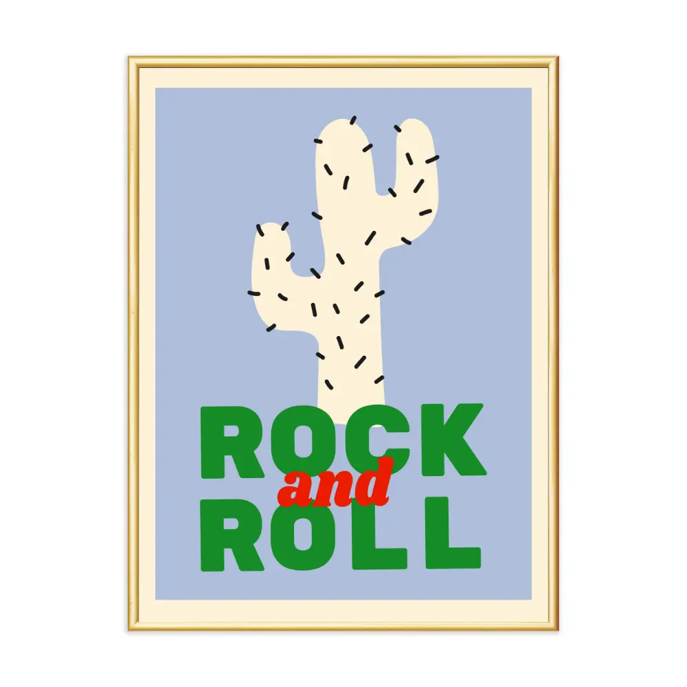 Poster mit Bilderrahmen Rock&