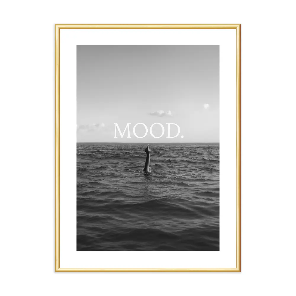 Poster mit Bilderrahmen Mood- verschiedene Formate Interior Design