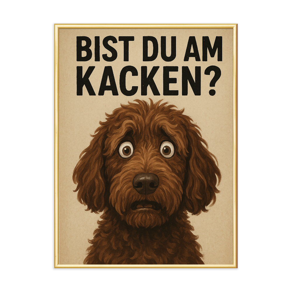 Poster mit Bilderrahmen Bist Du am...? - inklusive Bilderrahmen
