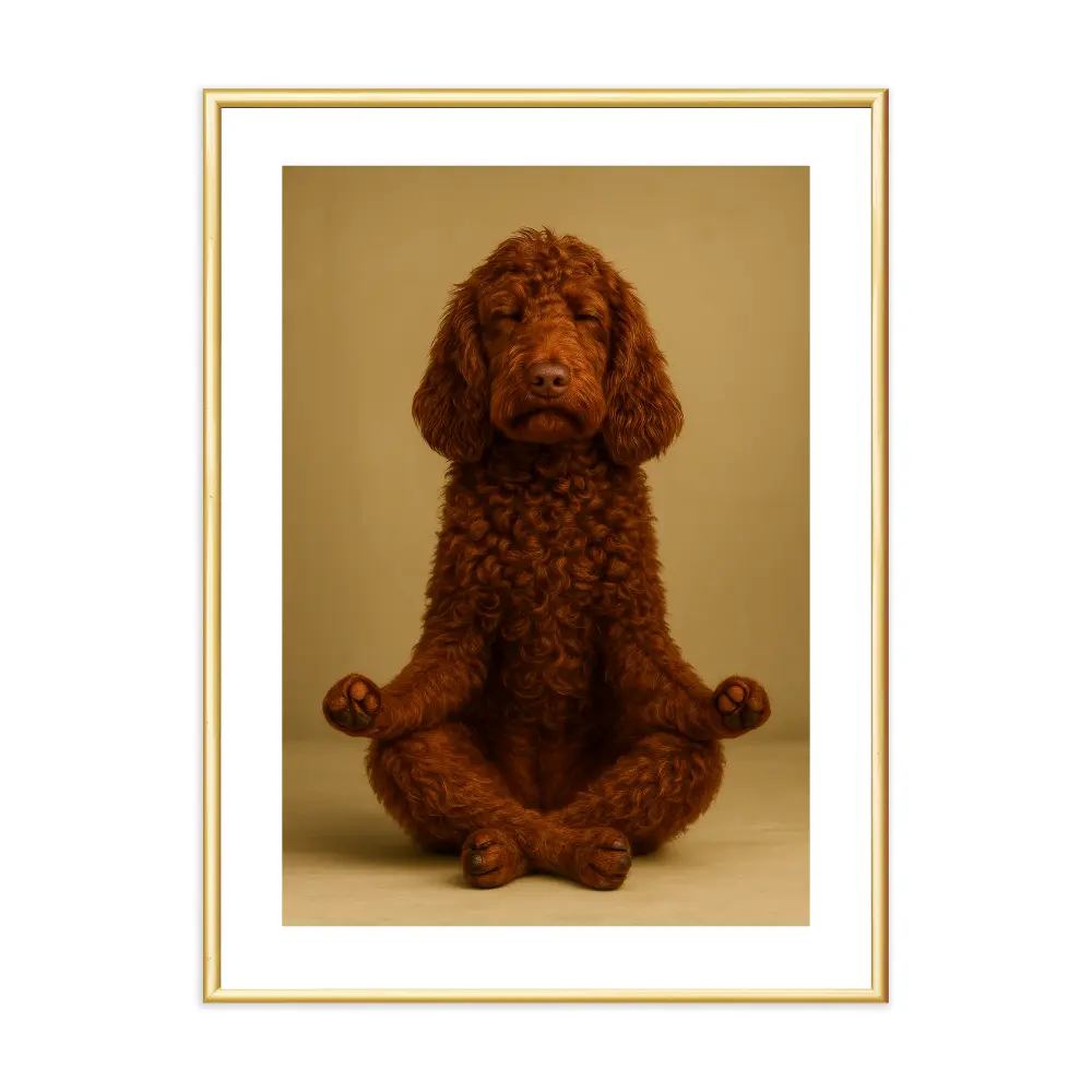 Poster mit Bilderrahmen Yogadoodle - verschiedene Formate Interior Design