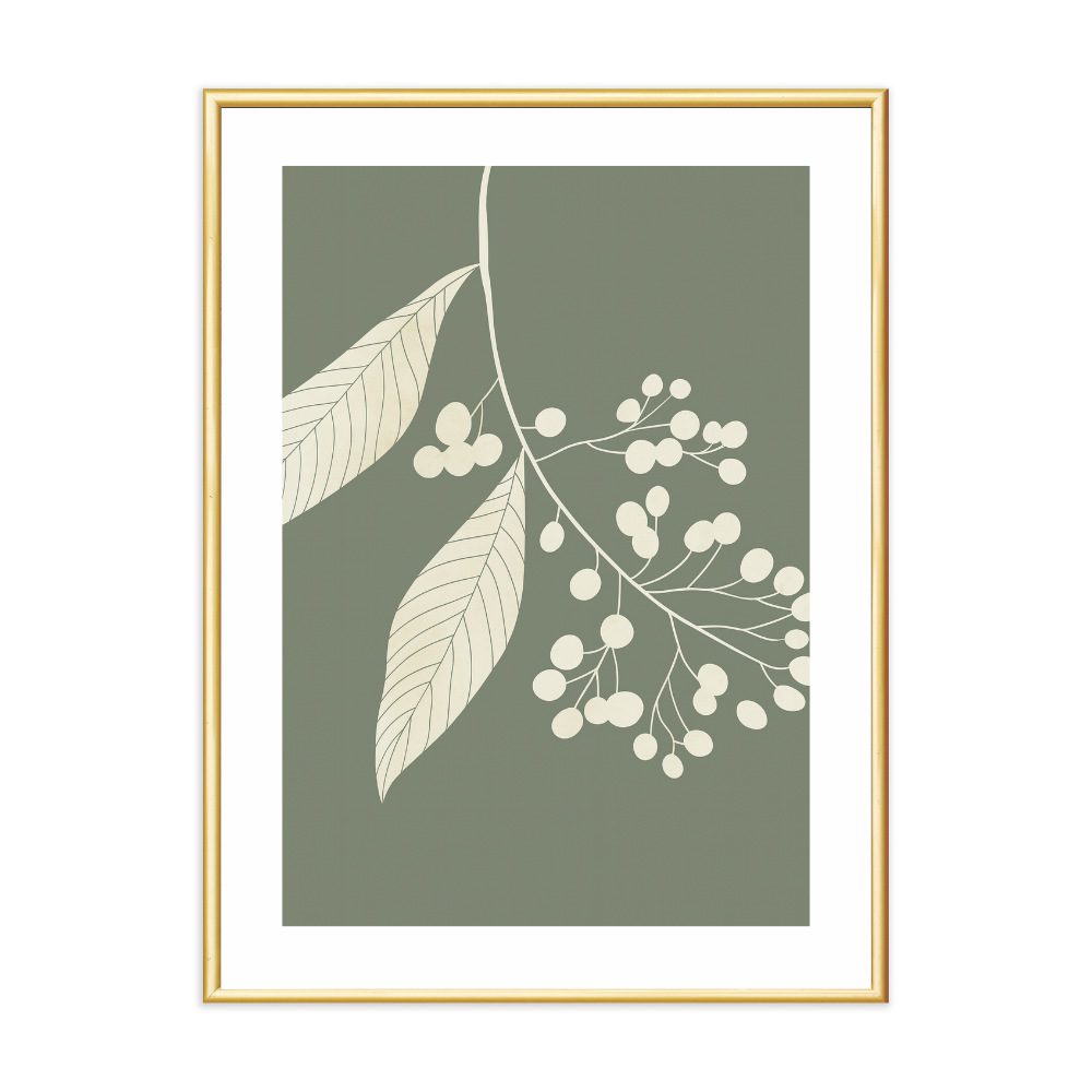 Poster mit Bilderrahmen Botanical Eucalypthus - verschiedene Formate