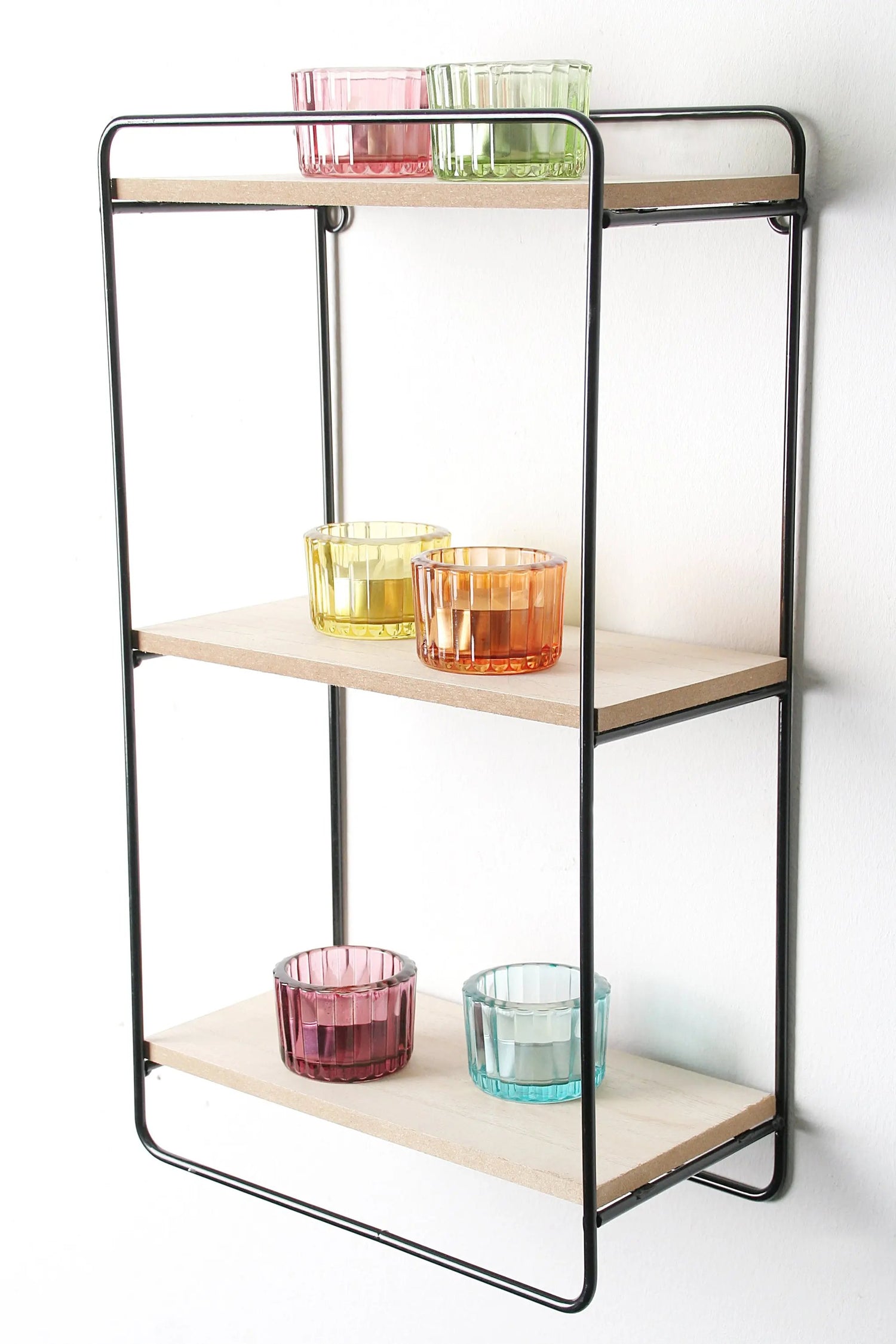 Teelichtgläser Set 6er Set bunt Wackadoo Living