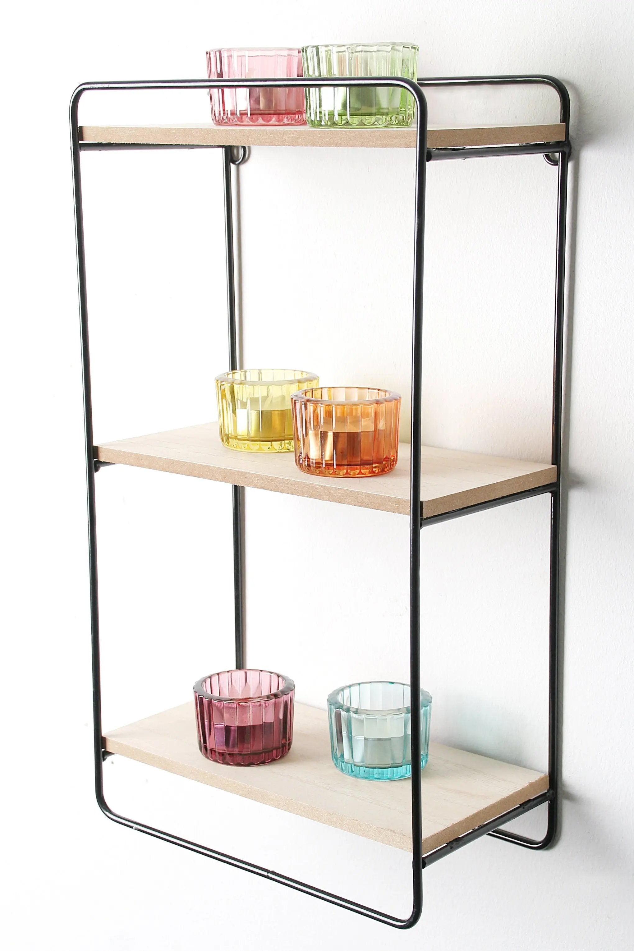 Teelichtgläser Set 6er Set bunt Wackadoo Living