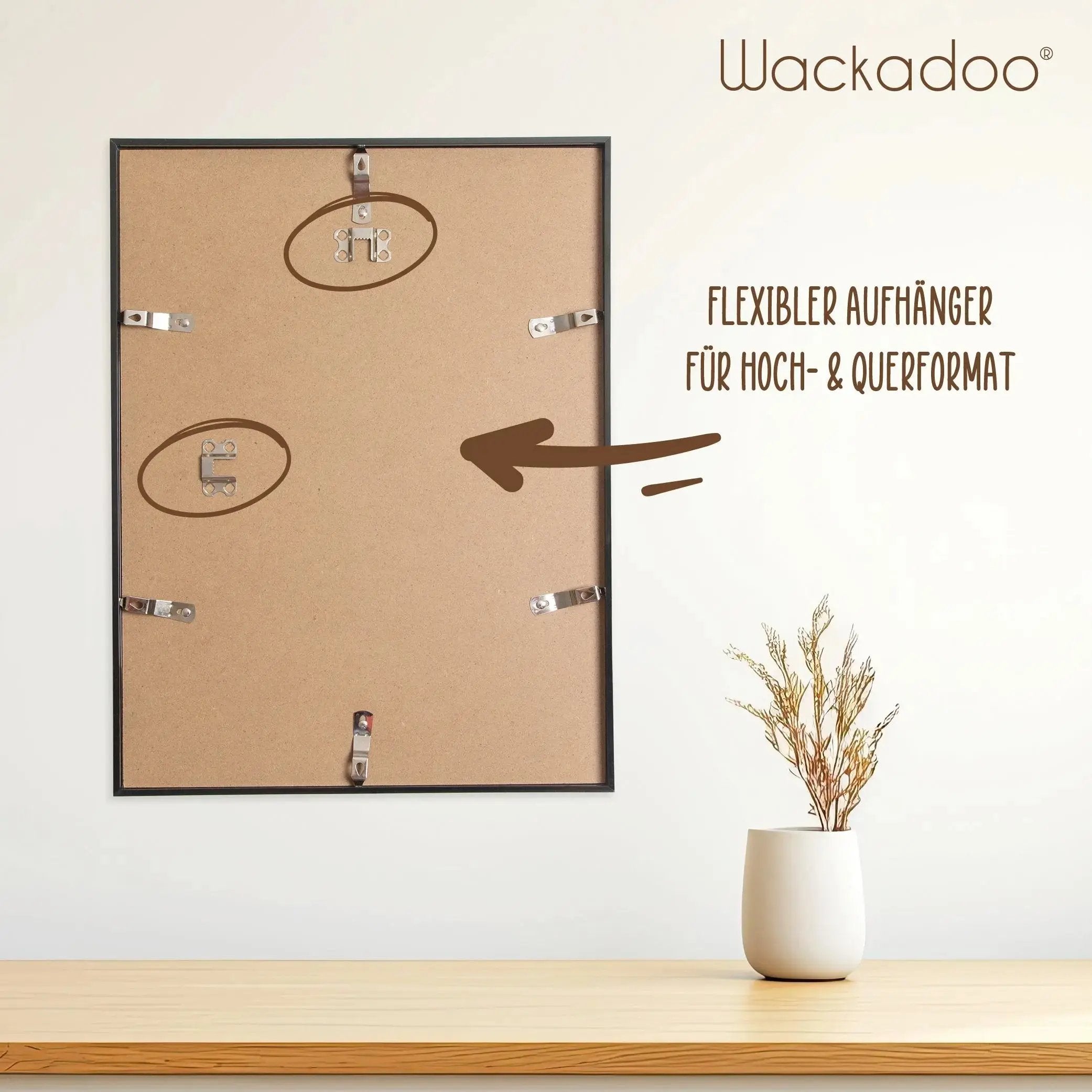 Bilderrahmen Set 6 teilig (30x40 cm & 21x30 cm (DIN A4)) mit Glasscheiben zum Gestalten von Fotowänden Bilderrahmen Set