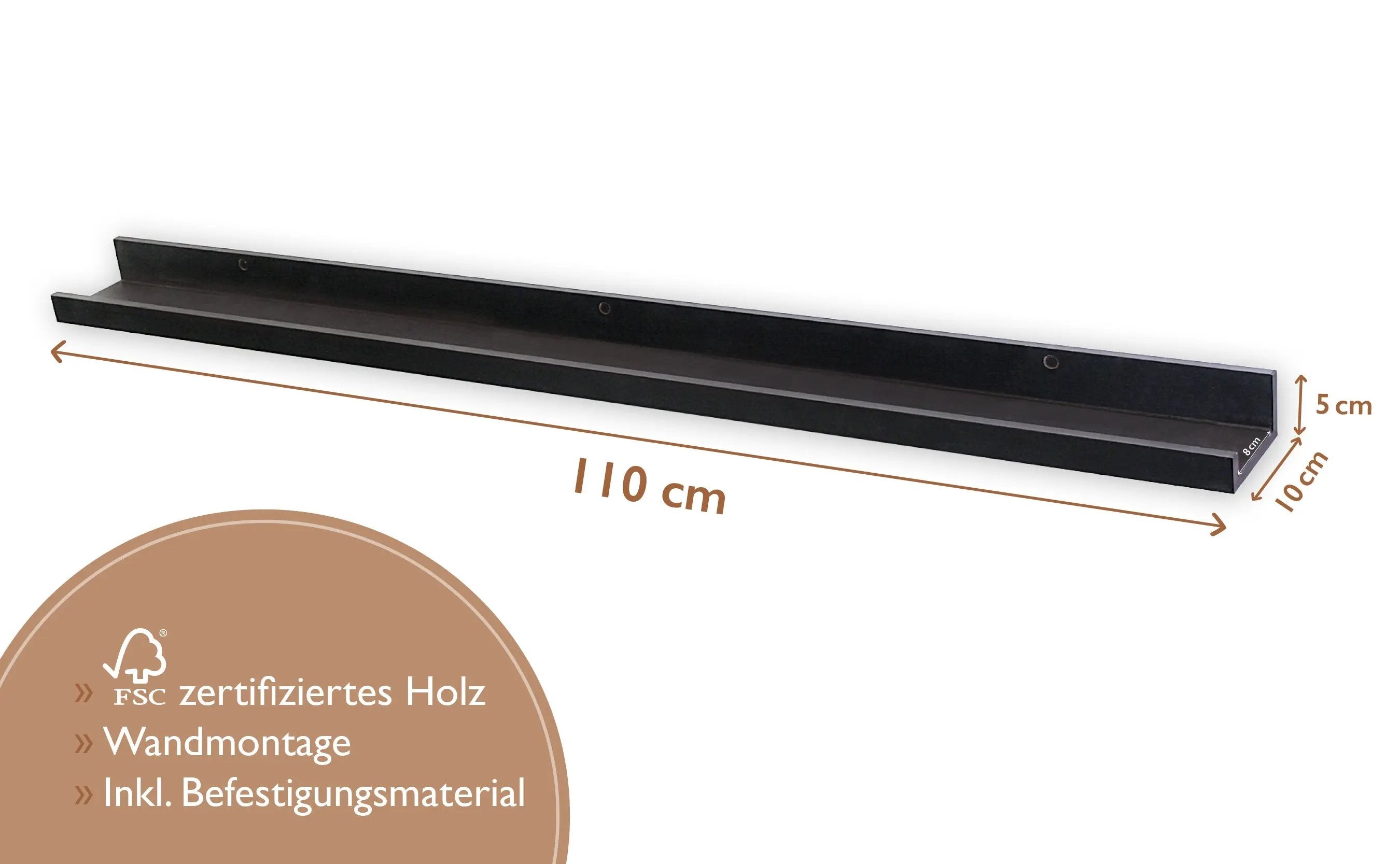 Bilderleiste aus MDF Holz inkl. Befestigungsmaterial Interior Design