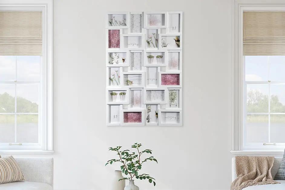 Bilderrahmen Collage für 24 Fotos Format 10x15 cm COLLAGERAHMEN