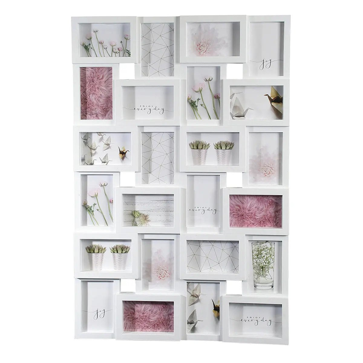 Bilderrahmen Collage für 24 Fotos Format 10x15 cm COLLAGERAHMEN