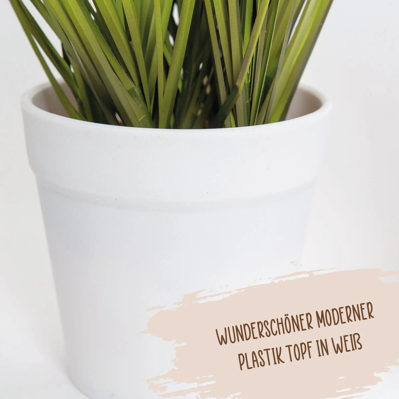 Kunstgras 2er Set im Übertopf 17 cm Interior Design