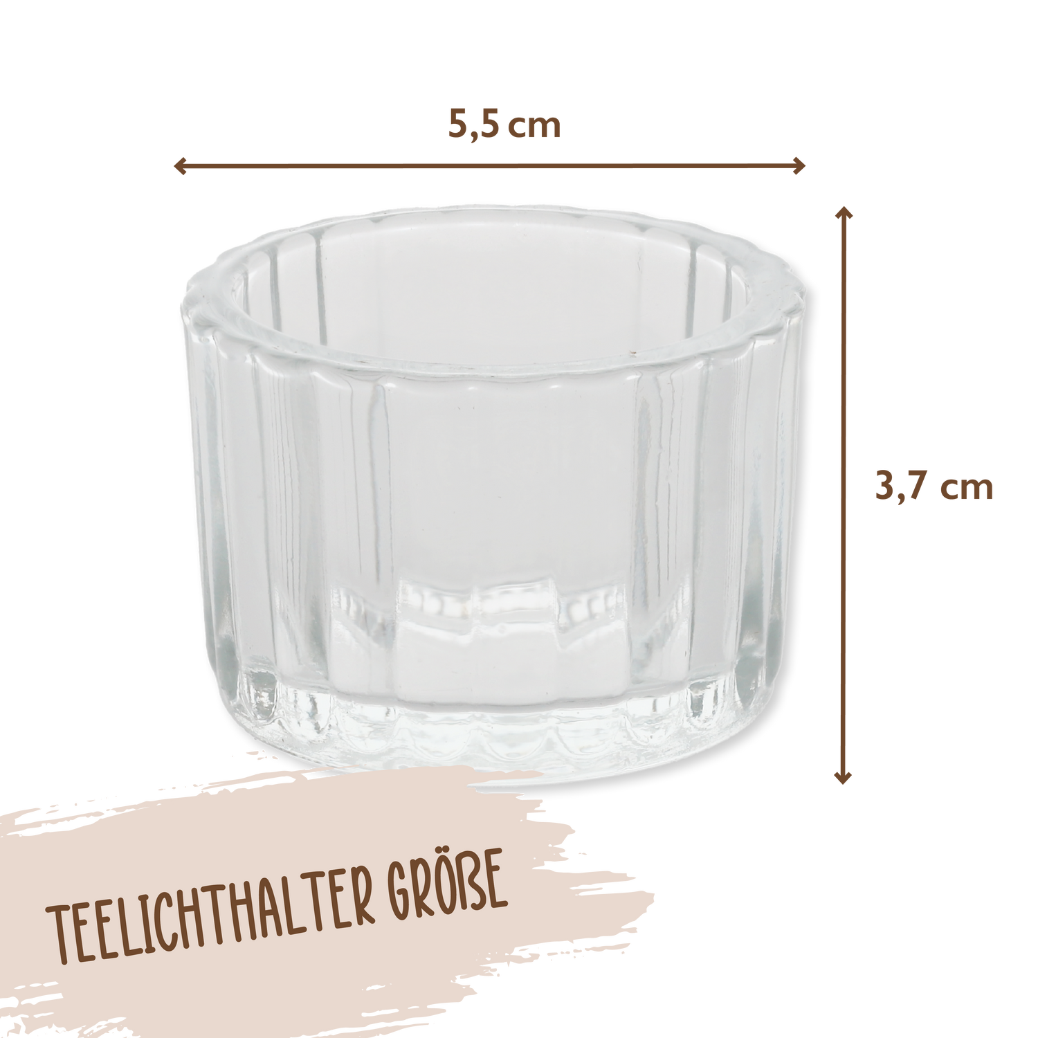 Teelichtgläser Set 10er Set Wackadoo Living