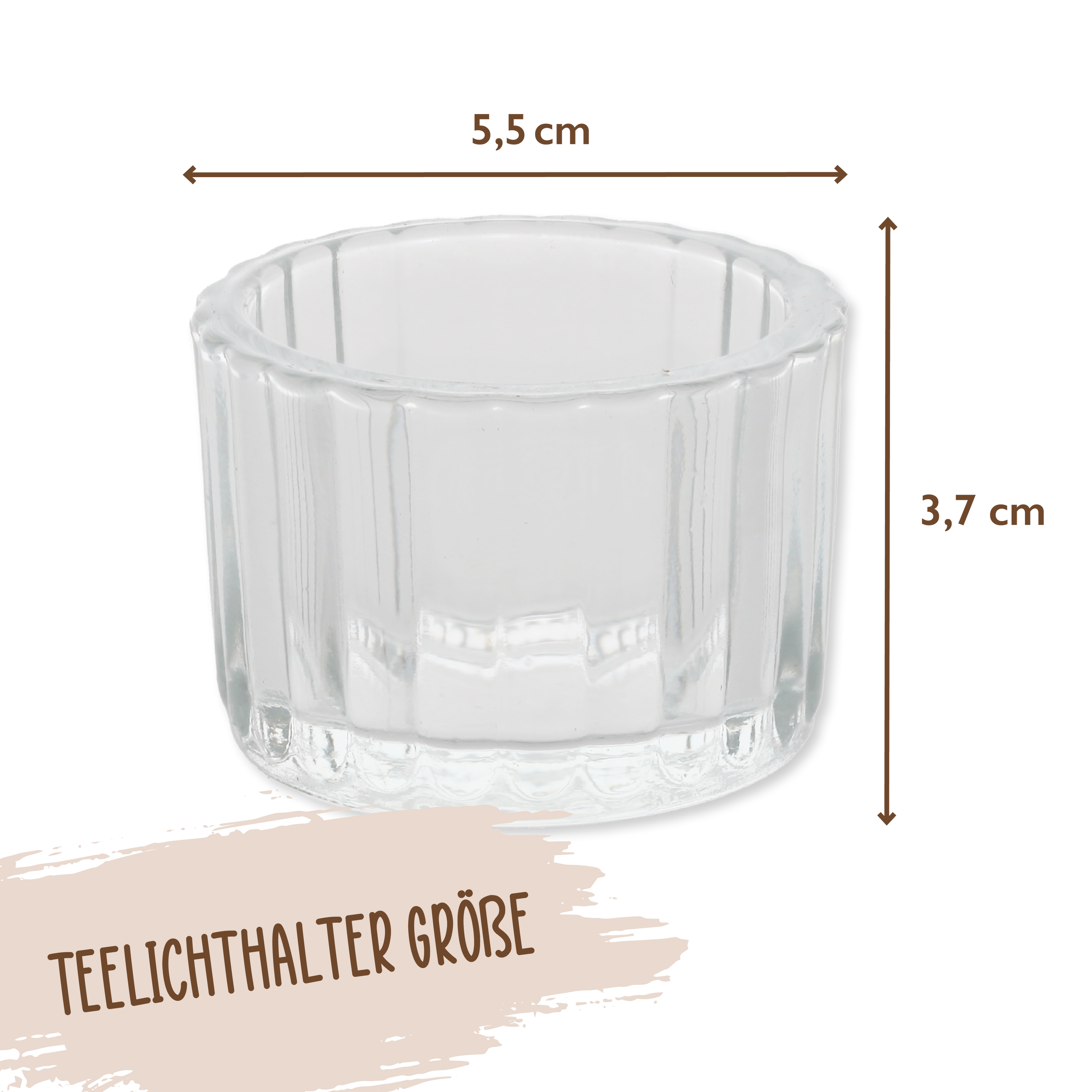 Teelichtgläser Set 10er Set Wackadoo Living