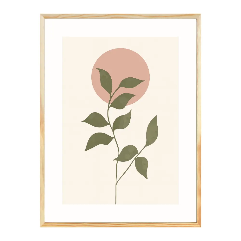 Poster mit Bilderrahmen Botanical Minimal Art - verschiedene Formate Interior Design