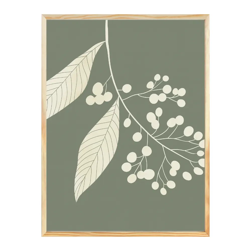 Poster mit Bilderrahmen Botanical Eucalypthus - verschiedene Formate Interior Design
