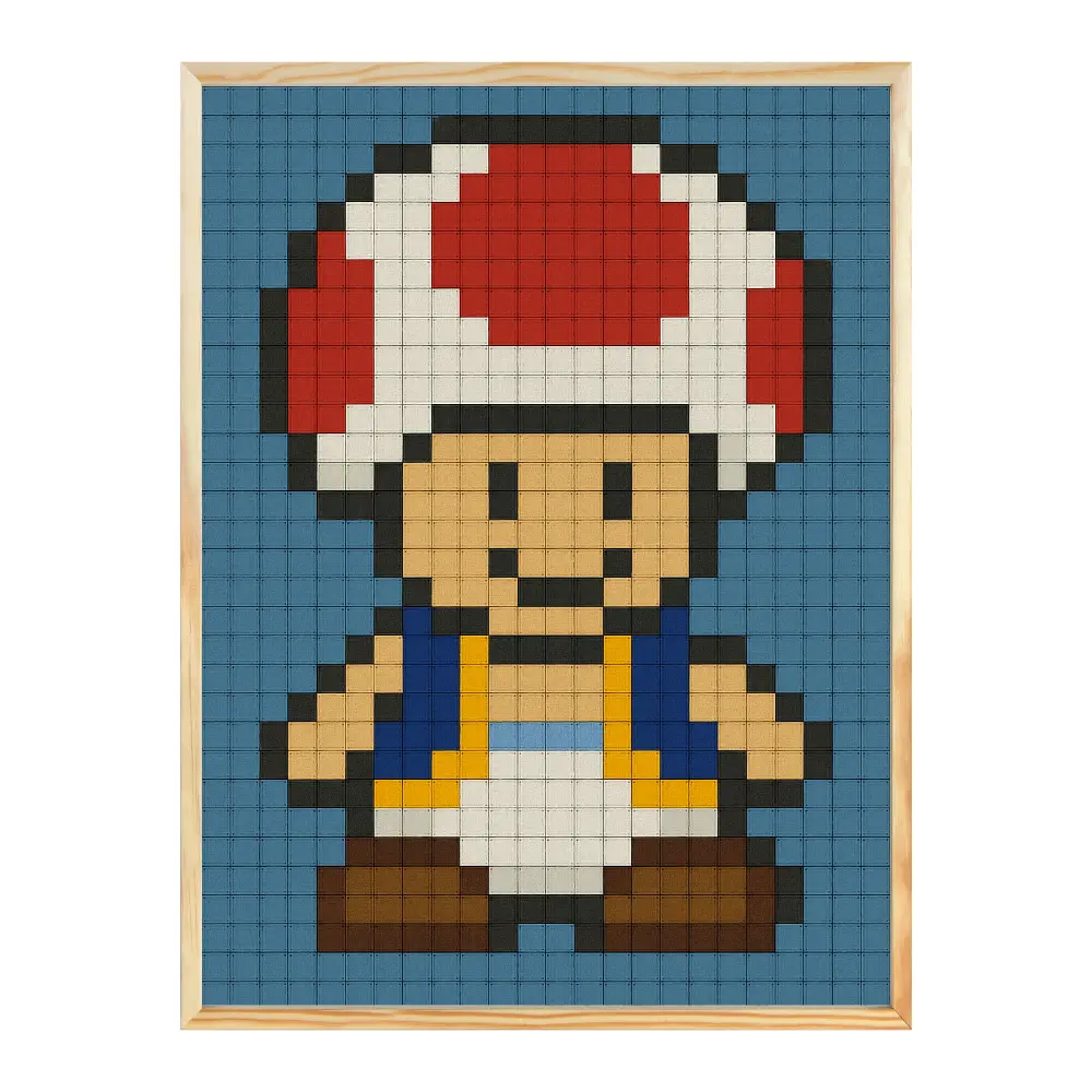 Poster mit Bilderrahmen Toad Pixel - verschiedene Formate Interior Design