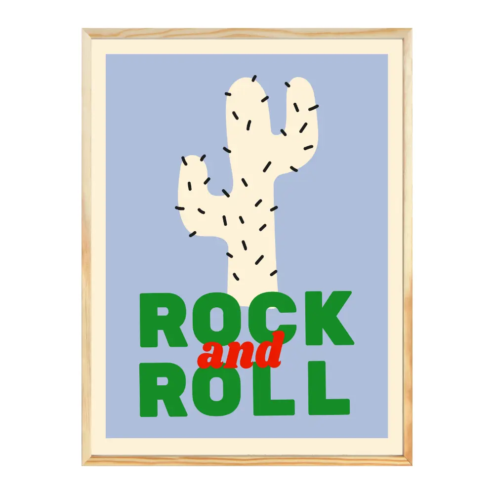 Poster mit Bilderrahmen Rock&